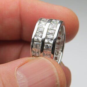 *925 Sterling Silver Diamond  Ring